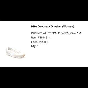 Daybreak Women's Nike Sneakers Size 7